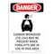 Signmission Safety Sign, OSHA Danger, 10" Height, Carbon Monoxide (CO), Portrait OS-DS-D-710-V-2415 - alternate 1